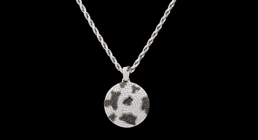 18K White Gold with Diamond Pendant